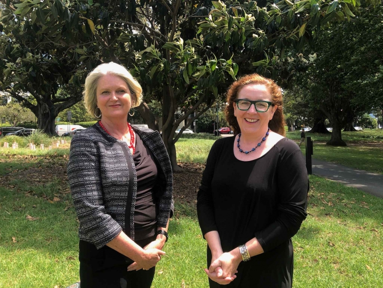 Dr Cassandra Goldie, ACOSS CEO, and Professor Carla Treloar, Director of the Social Policy Research Centre at UNSW Sydney. 