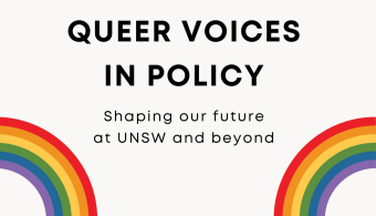 Queer Voices in Policy event banner