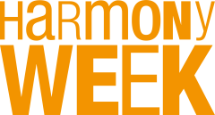 Harmony Week written in orange