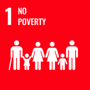 UN SDG 1 icon for No Poverty 