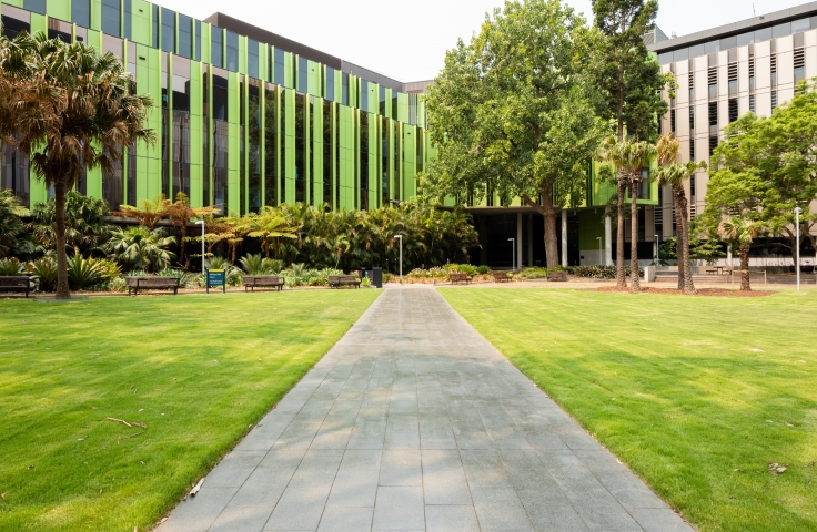 UNSW Campus photograph of Michael Brit lawn